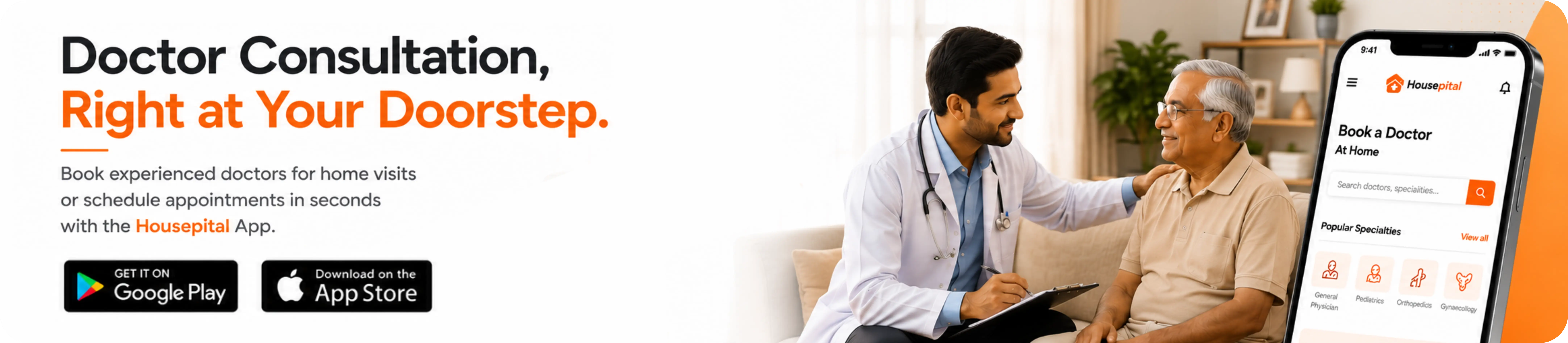 Online doctor consultation with Housepital