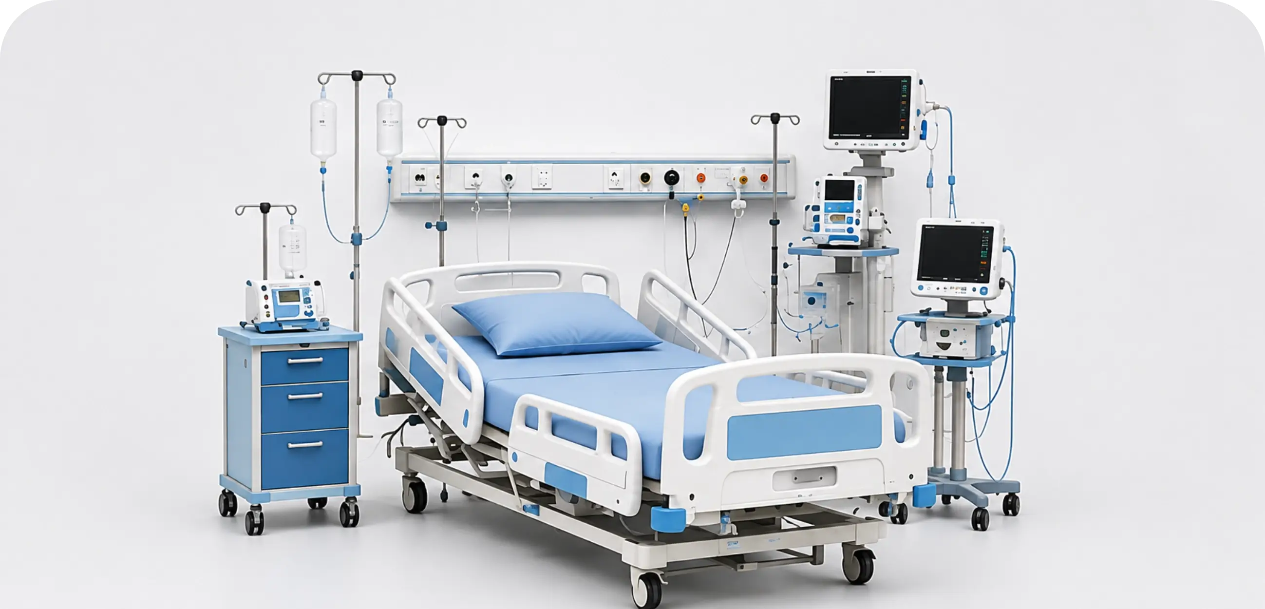 Hospital Bed (Semi-electric)